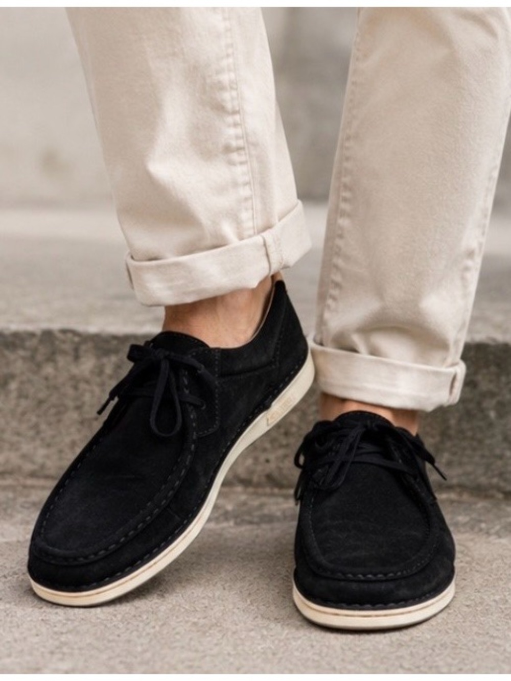 NEW Birkenstock Pasadena Suede Moccasin Oxfords Black - EU 44 US 11 - Picture 3 of 13